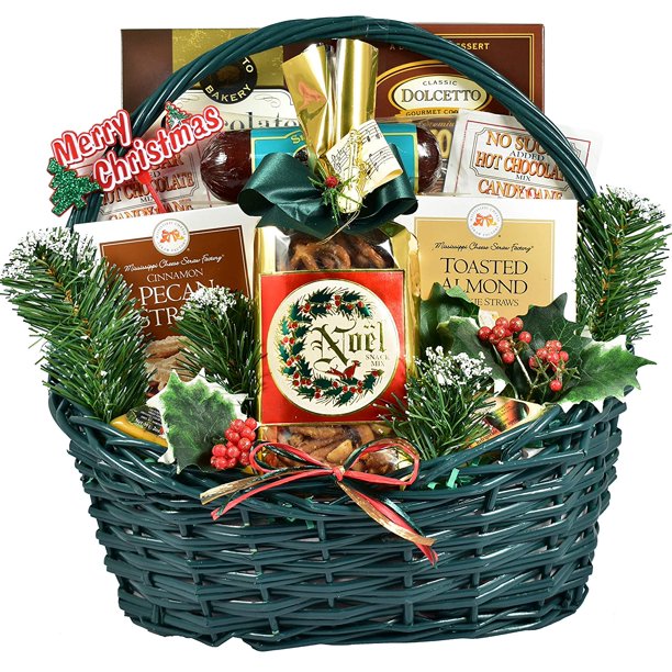 Tis The Season Christmas Gift Basket Loaded With Traditional Holiday Chocolates Cookies Candies And More Appropriate As Personal Or Professional Holiday Gifts Walmart Com Walmart Com
