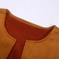 thumbnail image 7 of GJSYRH Girls Suede Fringe Jacket Long Sleeve Boho Tassels Coat Western Cowboys Dress-up Brown 3-4 Years, 7 of 7
