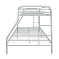 ACME Eclipse Industrial Bunk Bed (Twin/Full), White Metal
