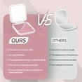 thumbnail image 6 of ACDANC Compact Mirror,Foldable Square Dual Pocket Mirror Convenient,Pink, 6 of 7