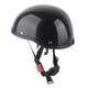 thumbnail image 4 of Casco Vintage De Media Cara Para Motocicleta, Casco De Seguridad De Fibra De Vidrio Duro, Color Negro Brillante Para Hombres Y Mujeres, 4 of 7