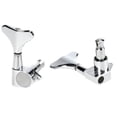 thumbnail image 3 of Miangastore 4pcs 2L2R Bass Tuning Pegs Machine Heads Tuners (Silver), 3 of 6