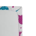 thumbnail image 2 of Ambesonne Feminine Fitted Sheet, Patterned Kitten Heads, Queen Size, Fuchsia and Blue, 2 of 2