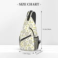 thumbnail image 2 of Tennis Rackets and Balls Pattern Sling Bag Crossbody Hiking Travel Chest Bags Backpack Shoulder Daypack for Women Men, 2 of 7