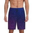 thumbnail image 1 of Fotbe Neon Glitter Pantalones Cortos de Pijama para Hombre, Ropa de Dormir, Pantalones de Pijama Cortos para Hombre-Small, 1 of 6