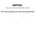 thumbnail image 2 of Transit Auto Front Disc Brake Caliper Coated Rotors and Ceramic Pads Kit for Car 2011 Buick Regal 2.0L with Solid Rear KCG-100431N, 2 of 11