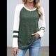 thumbnail image 4 of Sudadera de Larga para Mujer, con Bloques de Color, Informal, para Otoño. Verde XL, 4 of 7