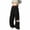 Black, variant on Womens Sweatpants Elastic Waist Side Pocket Solid Loose Sport Casual Wide Leg Sweatpants Women Black L