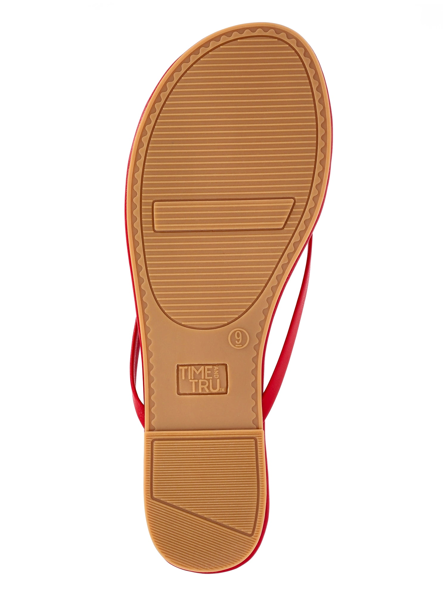 Time and Tru Women's Barely There Bow Thong Sandals