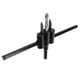 thumbnail image 3 of Kit de cortador de agujeros ajustable de acero de aleación de herramienta de corte de bricolaje redonda de 30-200 mm para madera y plástico, 3 of 8