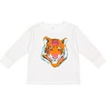 thumbnail image 3 of Inktastic Tiger Head Boys or Girls Long Sleeve Toddler T-Shirt, 3 of 5
