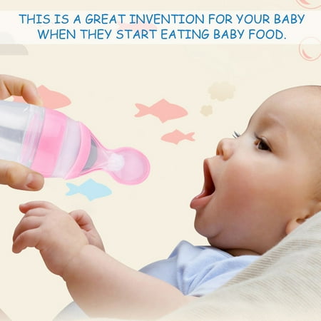 Baby Feeding Bottle Baby Silicone Squeeze Feeding Bottle With