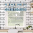 thumbnail image 4 of Paddle Valances for Windows Vintage Rod Pocket Curtain Valance Window Treatment Short Curtains for Kitchen Living Room, 60"x14", 4 of 5