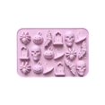 thumbnail image 2 of Halloween Ice Cube Mold 18 Cavity Summer Ice Tray with Skull Pumpkin Bat Spider Ghost House Witch Hat Shapes Reusable Non-Stick Baking Mold For Ice Cube Chocolate Candy Party Drinks Dessert Making, 2 of 6