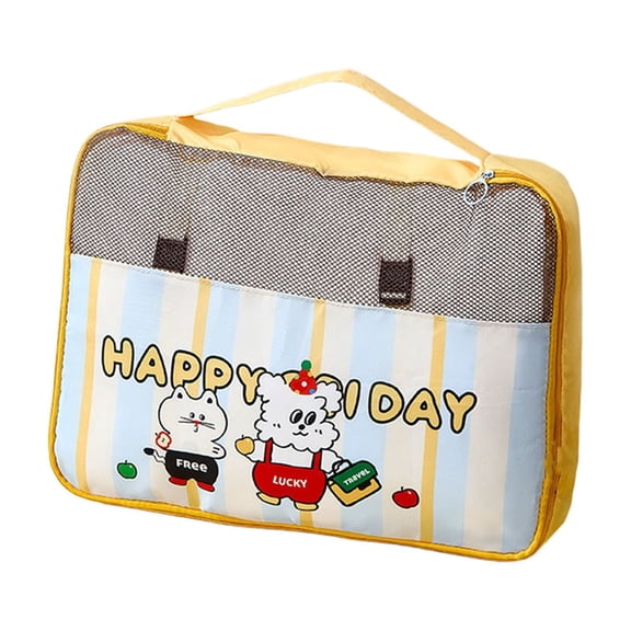JHyouerji Cute Lightweight Packing Cubes 14x11x3 Inch,Waterproof Polyester Travel Luggage Organizer Pouches for Clothes Vacation Suitcase Storage