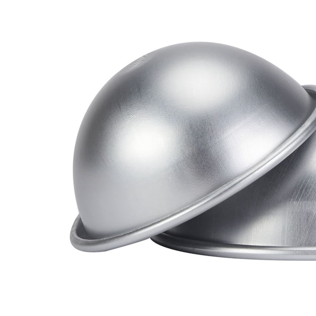 Molde semicircular de aluminio de 10 cm para tartas de gasa, molde para tartas de bikini, postres, pudines, para hornear
