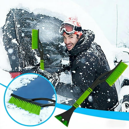 cpengpj Detachable 2-Piece Design Snow Scraper Sturdy Plastic for Car Winter Fast Ice Snow Removal 1 Piece