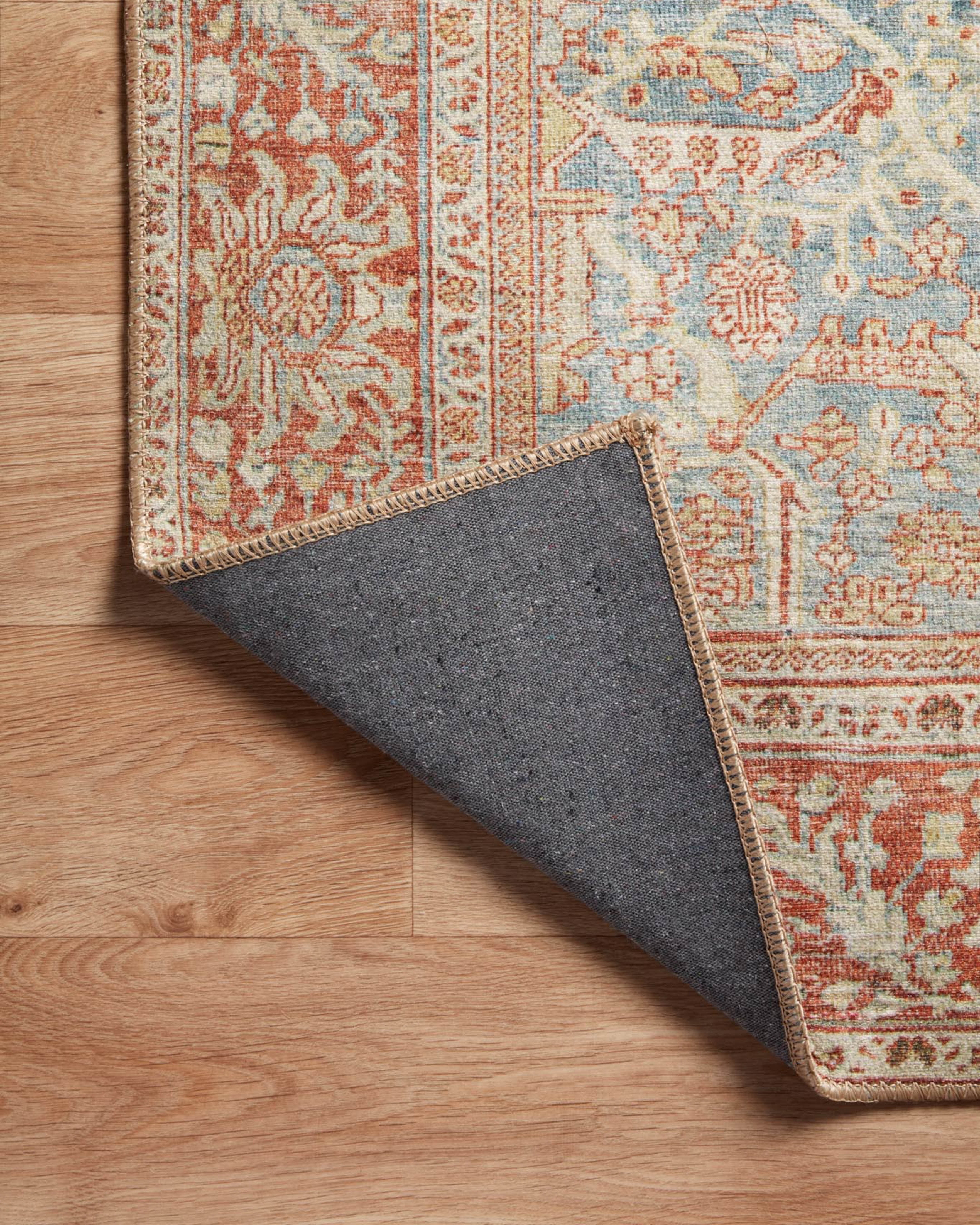 Echo Loom Anabella Ocean / Rust 3'-6" x 5'-6" Accent Rug