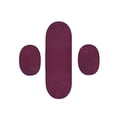 thumbnail image 2 of Better Trends SS-3PCB2472BU 24 x 72 in. Ensemble de Tapis de Tresse de Pays Réversible - Bourgogne Solide - 3 Pièces, 2 of 5