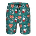 thumbnail image 3 of Logiee Medical Elements Print Mens Swim Trunks Quick Dry Board Shorts,Breathable Hawaii Beach Shorts Swimwear Bathing Suits-XX-Large, 3 of 6