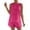 Hot Pink, variant on Fall Saving Outfits Set for Women 2 Piece Fall Sets for Women Ladies' Spring Summer V neck Solid Color Loose Sleeveless Tank Ruffle Shorts Set Suits my orders placed recently by me