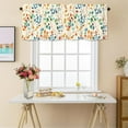 thumbnail image 2 of Floral Window Valances Colorful Leaves Valance Kitchen Curtains with Rod Pocket Window Treatment Short Curtain Panels for Bedroom Living Room Farmhouse 54" X 18", 2 of 6