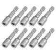thumbnail image 1 of Unique Bargains 10Pcs 1/4' Quick Change Shank Cr-V 6mm Magnetic Nut Setter, 1.65' Length, 1 of 5
