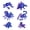 Blue and Purple Set, variant on 3D Printed Animals - Halloween Decor Gifts Movable Joints, Desktop Home Office Decorations, Birthday