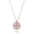 thumbnail image 6 of 2 in 1 Four Leaf Clover Pendant Necklace Convertible Heart Shaped Cubic Zirconia Charm Jewelry for Women Valentine's Day Gift, 6 of 8