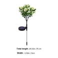 thumbnail image 2 of 1 lámpara solar decorativa de suelo con forma de flor de clavel, lámpara solar LED para césped., 2 of 5