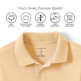 thumbnail image 2 of Lands' End Kids School Uniform Polo – 100% Cotton Comfort That Lasts All Year, Easy-Care, Short Sleeve, 2 of 3