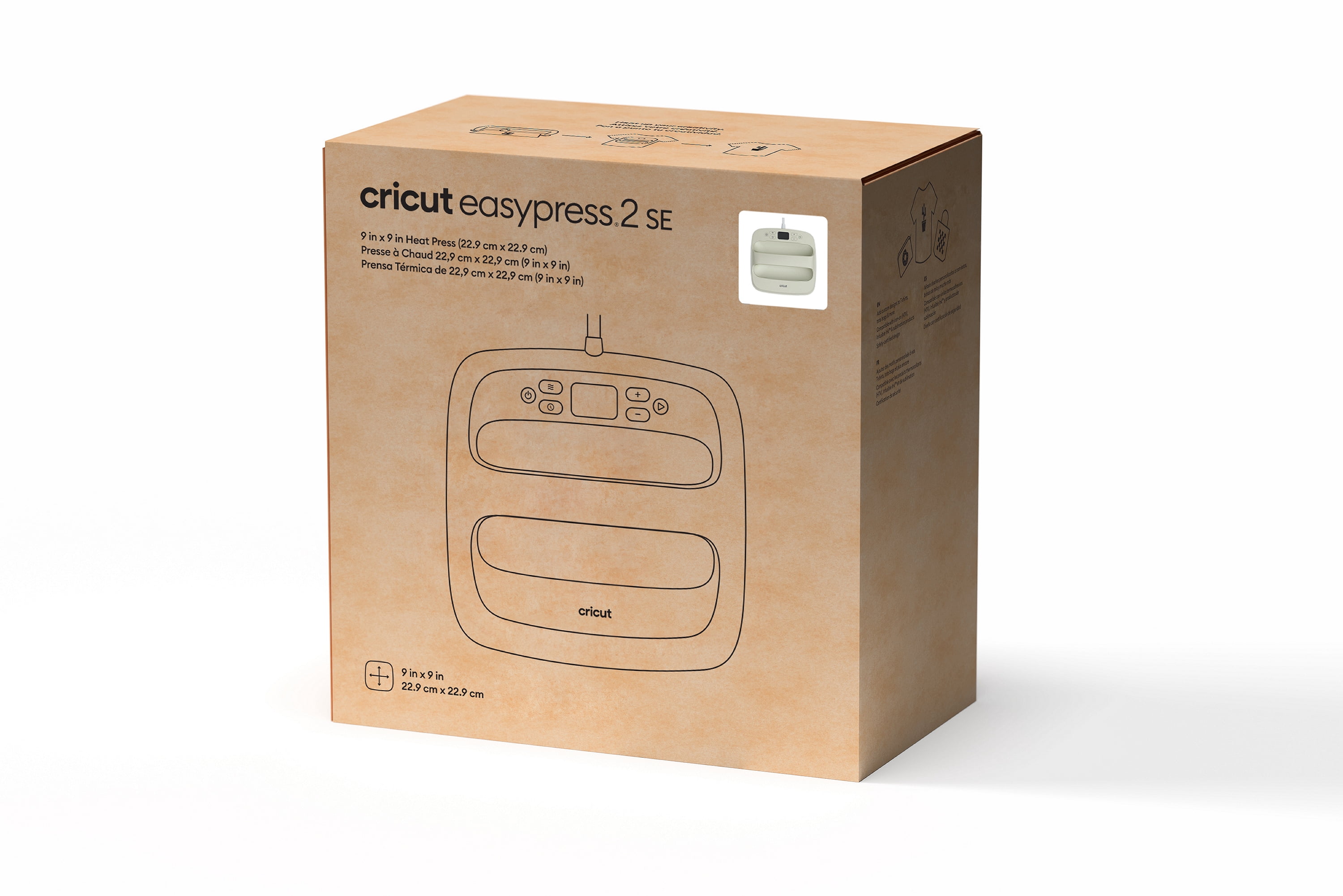 Cricut EasyPress® 2 SE – 9 in x 9 in Heat Printing Press for Versatile Personalization