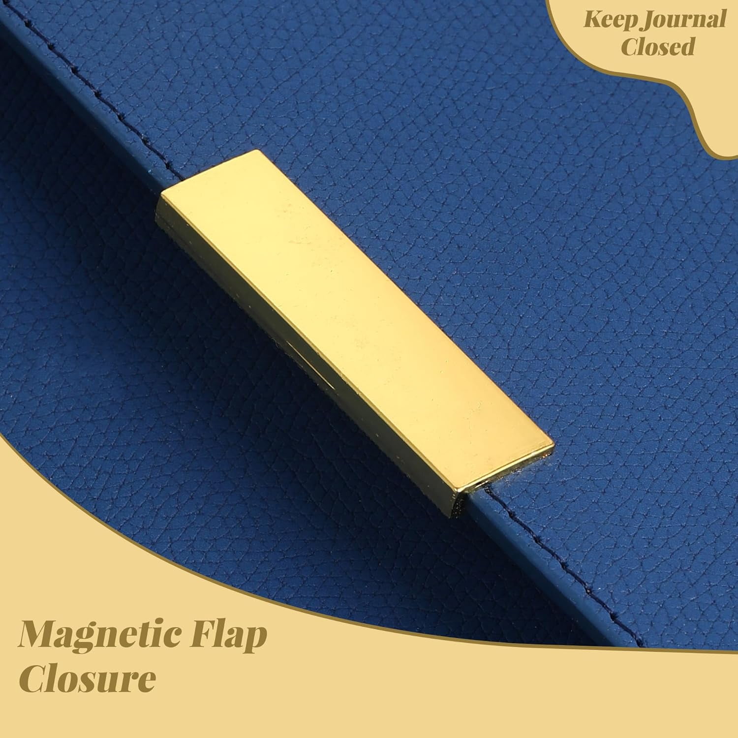 Blue Leather Journal for Men 200 Pages A5 Large Journaling Notebooks Thick Paper Journals for Writing Notebook for Men & Women with Buckle Closure Work Diary