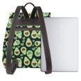 thumbnail image 3 of Disketp Avocado Heart Mochila de Cuero para Mujer, Bolso de Espalda Antirrobo con Estilo para Viaje, Trabajo y Uso Diario, 3 of 4