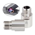thumbnail image 3 of 1 Pair Left Right Bike Pedal Extender Pedal Spacers Adapter Silver 20mm, 3 of 9