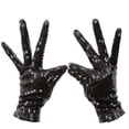 thumbnail image 5 of Guantes Michael Jackson moda puesta en escena Mj lentejuelas guante corto plata azul rojo negro Color dorado manoplas brillantes, 5 of 5