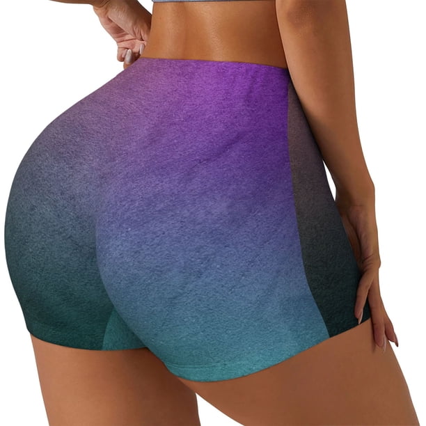 Fotbe vintage dark paint Shorts Sin Costuras – Shorts Deportivos de Cintura Alta para Mujer, Elásticos para Gimnasio, Yoga, Running o Ciclismo-Medium