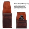 thumbnail image 3 of 1 Pc Simple Watch Leather Storage Pouch Watch Storage Bag Watch Organizer, 3 of 9