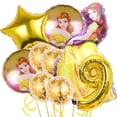 thumbnail image 1 of Decoración de fiesta de cumpleaños con temática de La Bella y La Bestia, juego de globos de aluminio, Disney, Bella, Princesa, globos, suministros para Baby Shower, accesorio, 1 of 4