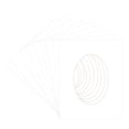 thumbnail image 3 of White Picture Frame Mat for 7x9 Frames - Oval Opening for 5x6 Photos - 10 Mats, 3 of 7