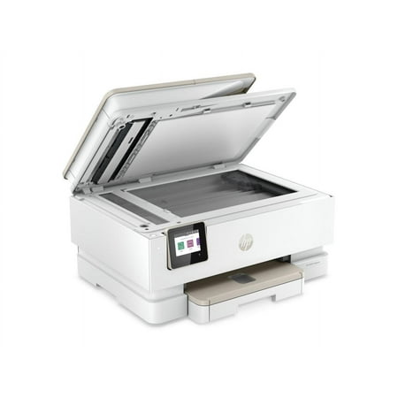 HP - ENVY Inspire 7955e Wireless All-In-One Inkjet Photo Printer with 3 months of Instant Ink included with HP+ - White & Sandstone