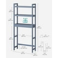 thumbnail image 5 of SONGMICS Over-The-Toilet Storage Bathroom Organizer Toilet Rack with Adjustable Shelf, Gray UBTS001G01, 5 of 5