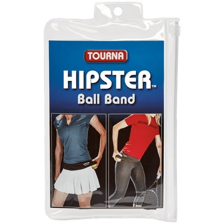 Tourna Hipster Ball Band for Holding Tennis Balls and Pickleballs, Extra Large - Black