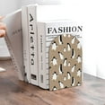 thumbnail image 6 of Zufioo Lovely Penguin Print Wooden Bookends, Metal Bookshelf Non-slip Bookends, Home Furnishings Suitable for Bookcases Offices, 6 of 8