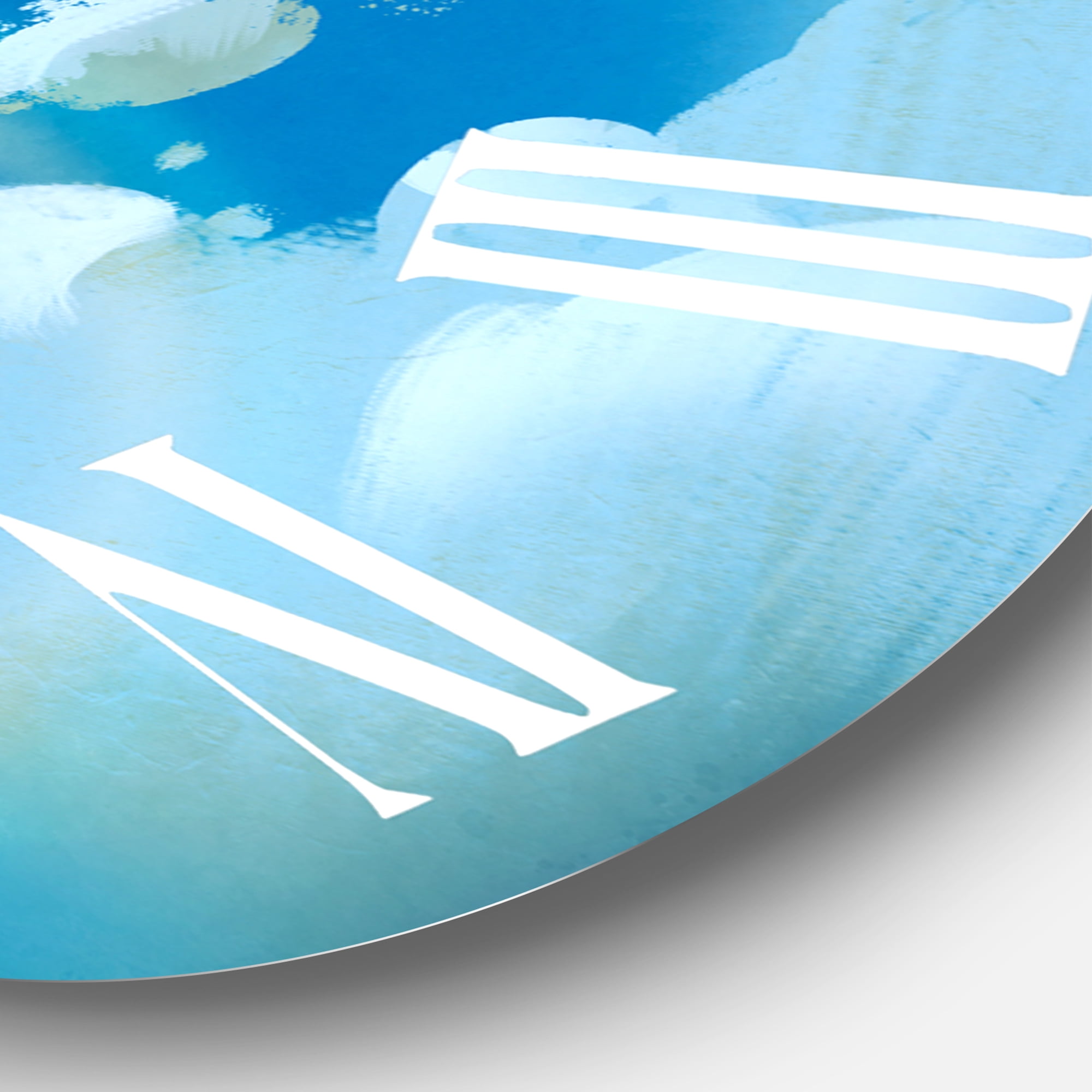 Designart 1 in Coastal Wall Clock