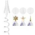 thumbnail image 1 of Soporte Para Copa De Árbol De Navidad: Estabilizador Giratorio Universal Con Accesorio Ajustable Para Decoraciones De Copa De Árbol, Se Adapta A La Mayoría De Las Bases De Árboles (Blanco), 1 of 5