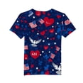 thumbnail image 5 of Afuyipoi 4th of July T-Shirts Boys Girls,Round Neck Breathable Short Sleeve Patriotic Tees Multicolor 10-11T, 5 of 5