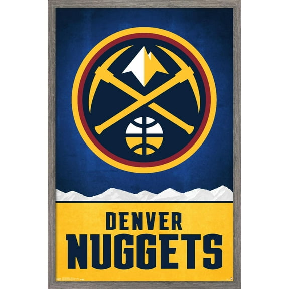 NBA Denver Nuggets - Logo 18 Wall Poster, 22.375" x 34", Framed