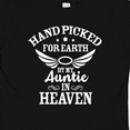 thumbnail image 4 of Inktastic Handpicked for Earth By My Auntie in Heaven with Angel Wings Boys or Girls Baby T-Shirt, 4 of 5