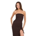 thumbnail image 2 of Forever 21 Women’s Strapless Lace Maxi Dress with Ruffle Side Slit, Fitted Bodice and Elegant Evening Silhouette for Parties and Special Occasions, XS-XL, 2 of 6